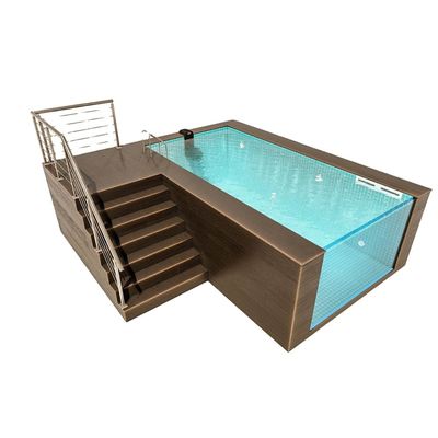 Acrylisch zwembad zonder grenzen voor hotels 43m3 zwembad watercapaciteit 3050KGS nettogewicht