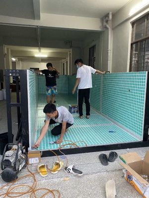 Acrylisch zwembad zonder grenzen voor hotels 43m3 zwembad watercapaciteit 3050KGS nettogewicht