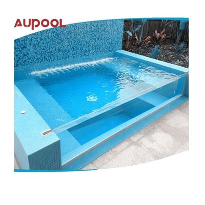 AUPOOL CE-goedgekeurd groot buitenzwembad met PMMA acryl met luchtpomp accessoires