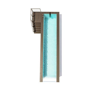 20ft draagbaar prefab-container familie zwembad met Lucite Acrylic en dichtheid 1,2g/cm3
