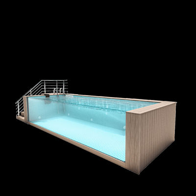 Infinity transparante acryl bovengrond zwembaden voor sportscholen en andere formaten