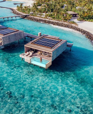 Duidelijk aanpasbaar glasvezel modulair boven de grond zwembad voor Trendy Island Resort Villa