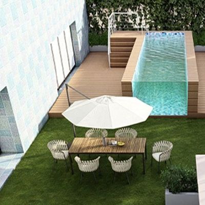 Resort Villa Hotel zwembad met zwembad venster prefab modulair en 100 mm dik