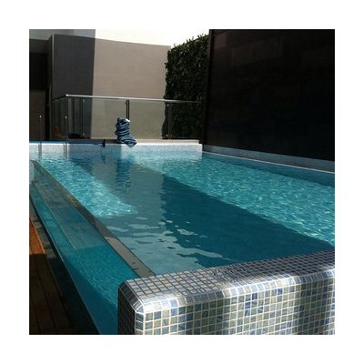 Op maat gemaakt Acrylpaneel Dikte Koffie Kleur Glasvezel Achtertuin Sky Lap Pool Design