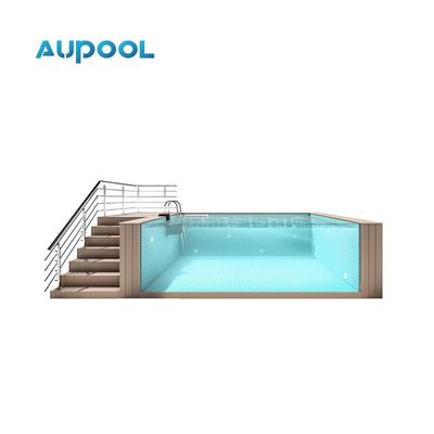 Gezin Prefab zwembad met Acrylic Clear Panel Window Makkelijk te installeren en TUV gecertificeerd