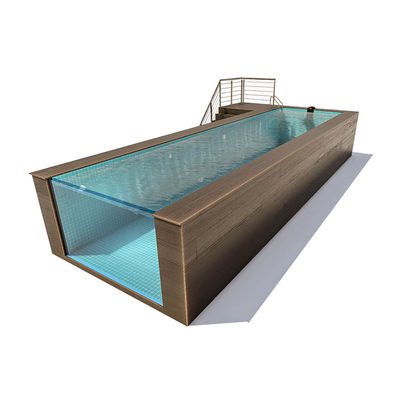 Ontwerper Container zwembaden Acryl zwembad met transparant ontwerp