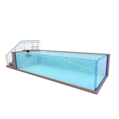 Ontwerper Container zwembaden Acryl zwembad met transparant ontwerp