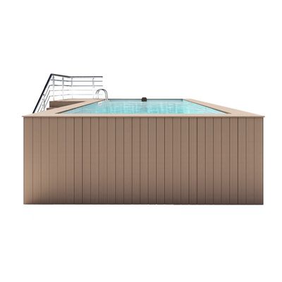 Acryl hout plastic plaat kleur luxe privé zwembad voor buiten ontspanning