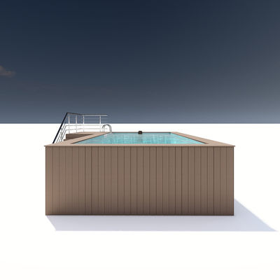 Acryl hout plastic plaat kleur luxe privé zwembad voor buiten ontspanning
