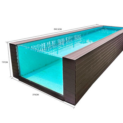 Persoonlijke grootte Dikte Doorzichtige acrylpanelen Buiten Doorzichtige muur voor zwembad