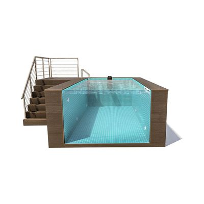 Voorgefabriceerd zwembad van glasvezel met een hoge lichttransmissie voor buiten recreatie
