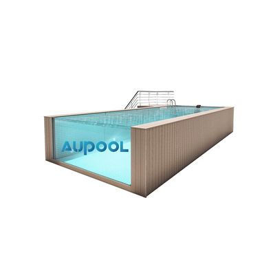 Balkon Tuin Aupool eindeloze lap zwembad In helder polyester plastic