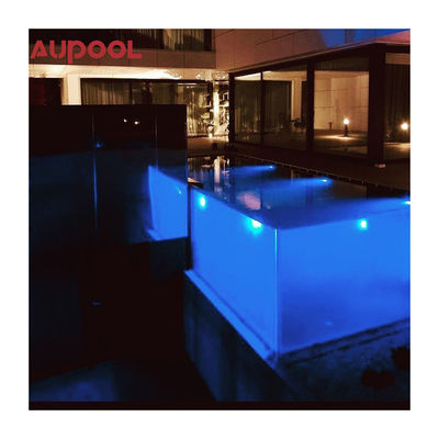 Duurzaam zwembad Led licht water gordijn voor school hotel villa gym tuin