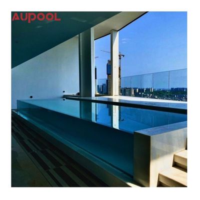 Modern ontwerp 8 meter jets Surfen lichaamsmassage Zwemmen Spa met eindeloze acryl panelen