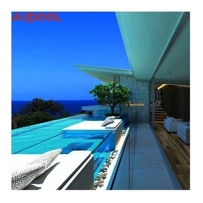 Modern ontwerp 8 meter jets Surfen lichaamsmassage Zwemmen Spa met eindeloze acryl panelen