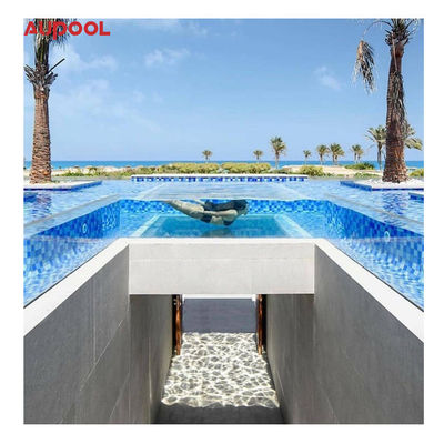 Op maat gemaakte acryl zwembad met hoge transparantie voor thermostatische spa's en zwembaden