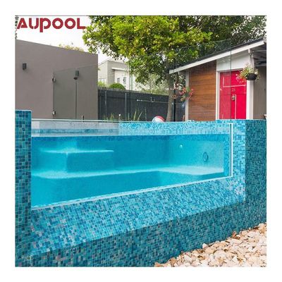 Modulair buitenzwembad aangepast scheepvaartcontainer met surf- en verlichtingssysteem