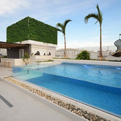 Transparante bovengrond villa achtertuin PMMA Lucite acryl panelen voor zwembad