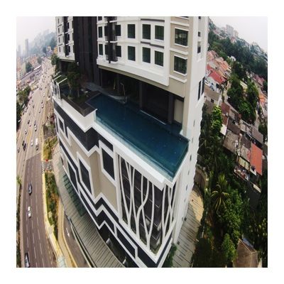 Acrylplaat met hoge oppervlakhardheid voor Aupool boven de grond Ambassade Gardens Sky Pool