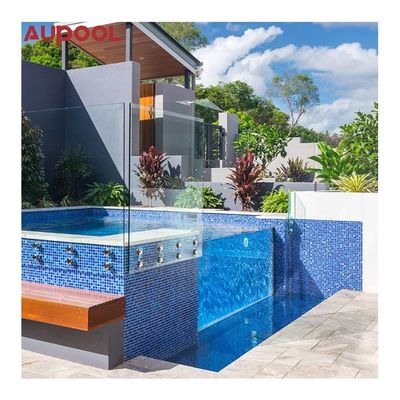 Acryl glasvezel boven de grond Sky Pool voor luxe outdoor oceanarium ervaring