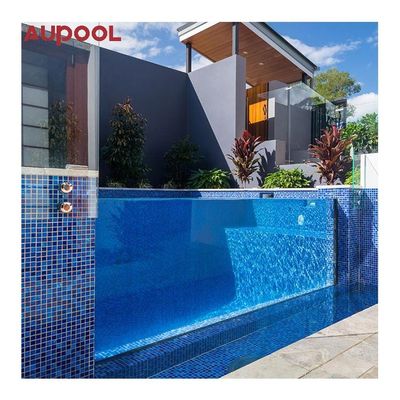 Acryl glasvezel boven de grond Sky Pool voor luxe outdoor oceanarium ervaring