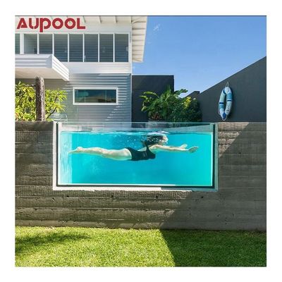 Hoog oppervlakgehardheid Acrylglas zwembad in geprefabriceerde scheepvaartcontainer