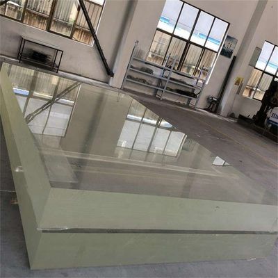 Buitenzwembad met vierzijdig transparant paneel en acrylmateriaal