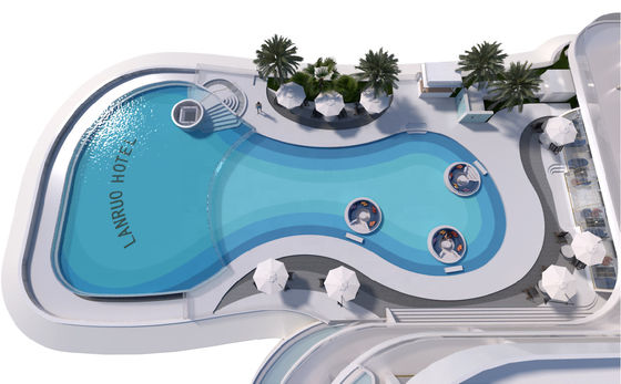 Acrylisch zwembad Bottom zwembad samengevoegd voor villa jacuzzi en meer